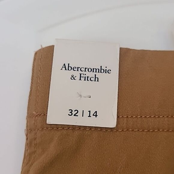 Abercrombie & Fitch Relaxed Cargo Pant 100% Cotton Brown Size 14 32 Waist - Picture 10 of 16